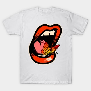 butterfly mouth T-Shirt